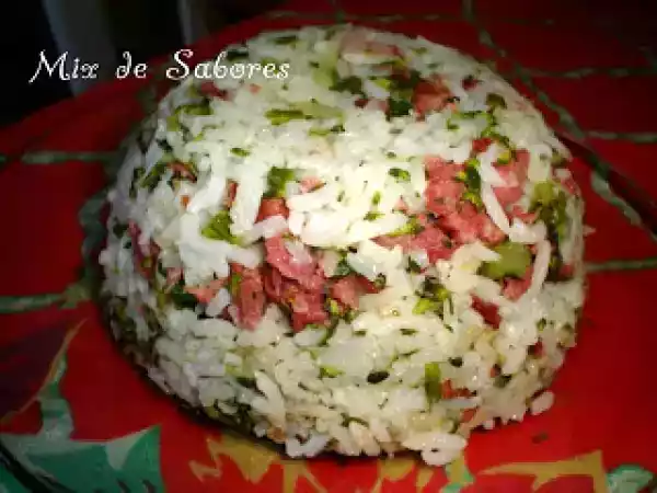 Receita Arroz com brócolis e linguiça