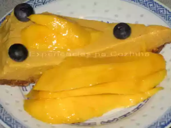 Receita Semifrio de mascarpone e manga