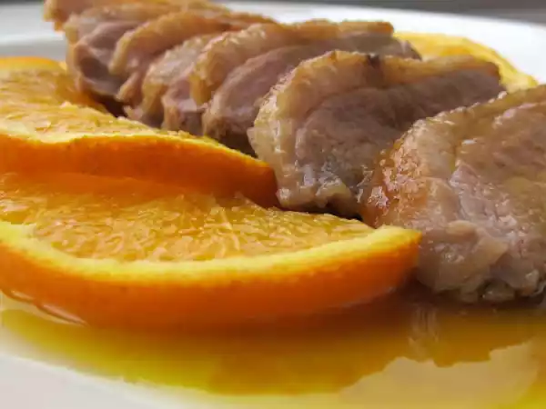 Receita Pato com laranja e mel