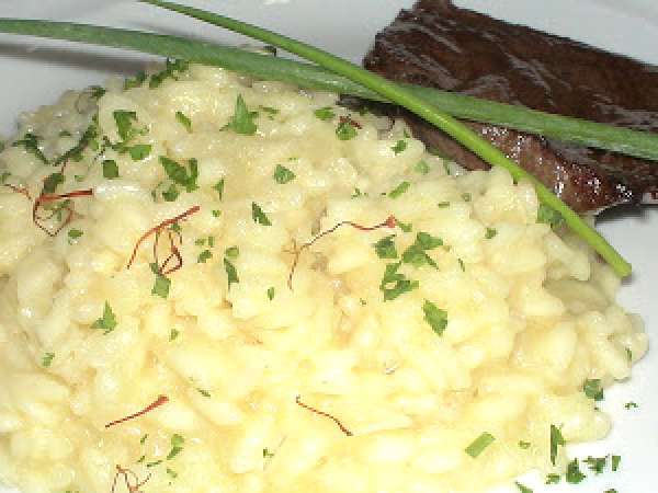 Receita Risoto de açafrão