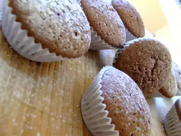 Receita Muffins de cacau e baunilha