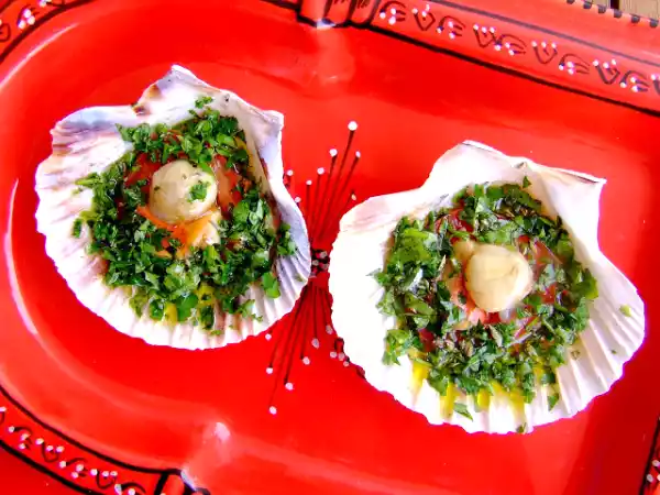 Receita Vieiras no forno