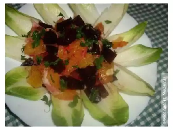 Receita Salada de beterraba e laranja