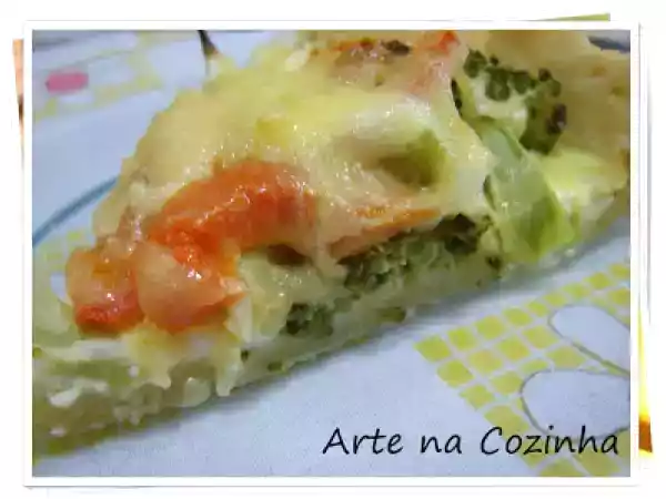 Receita Quiche de legumes com queijo emental