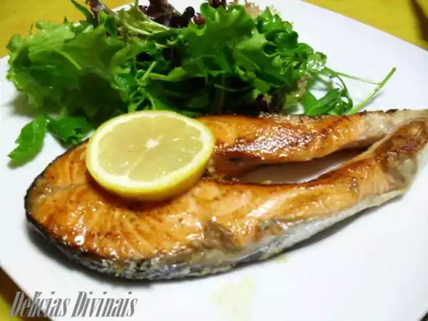 Receita Salmão com molho de limão
