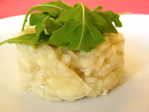 Receita Risoto de pêra, brie e rúcula