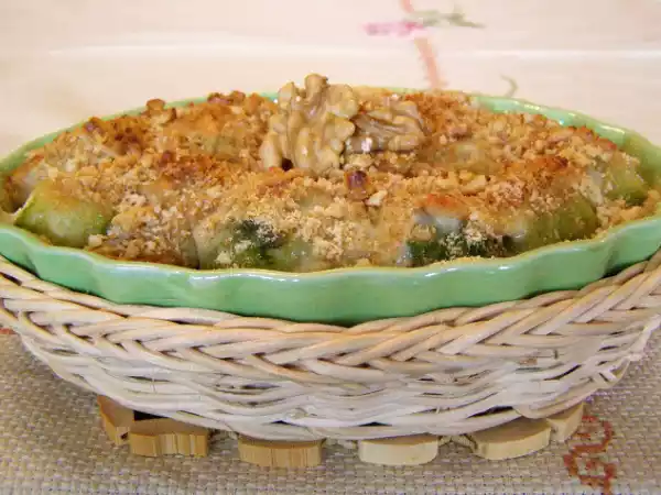 Receita Couve de bruxelas com gorgonzola e nozes