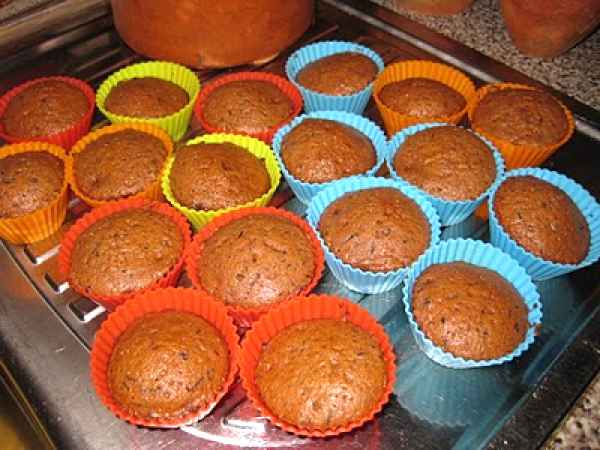 Receita Queques/ muffins de chocolate (risonha)