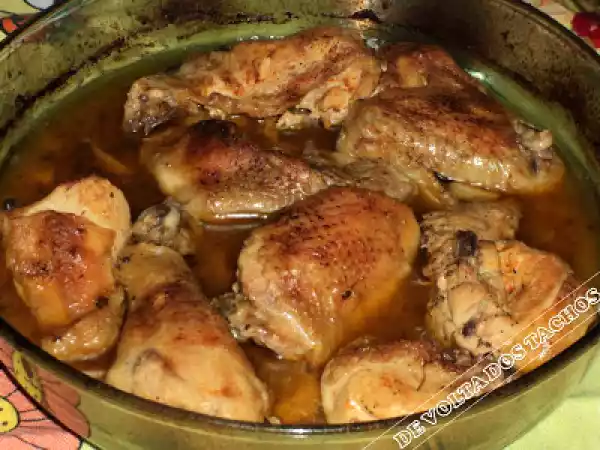 Receita Frango assado com limão