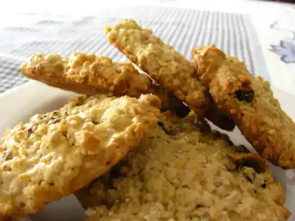 Receita Bolachas de aveia e leite