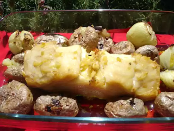 Receita Bacalhau à lagareiro