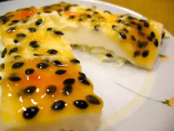 Receita Panna cotta de maracujá