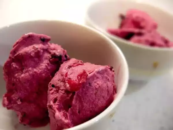 Receita Gelado de frutos silvestres