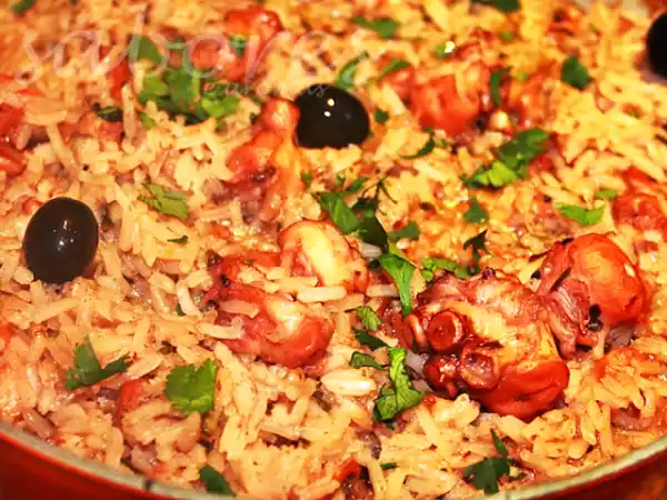Receita Arroz de polvo no forno