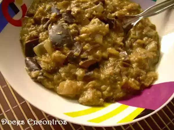 Receita Curry de berinjela