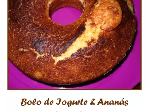 Receita Bolo de iogurte & ananás