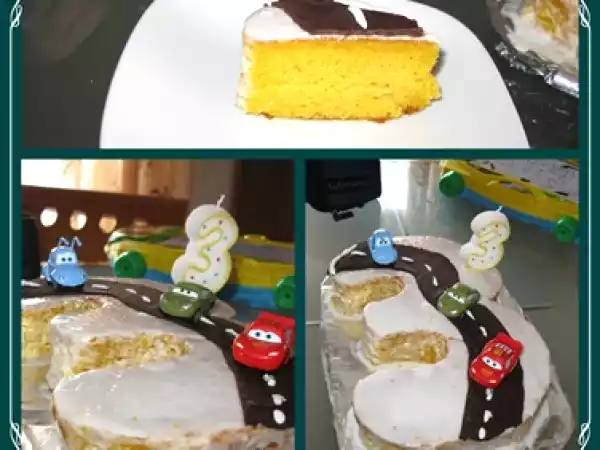 Receita Bolo de cenoura maçã e ananas * bolo dos 3 anos