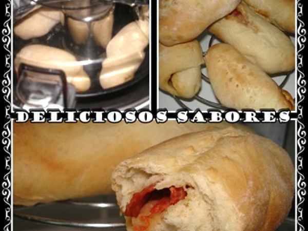 Receita Pão branco com chouriço* mfp*actifry
