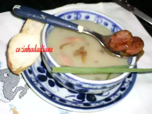 Receita Sopa cremosa de inhame