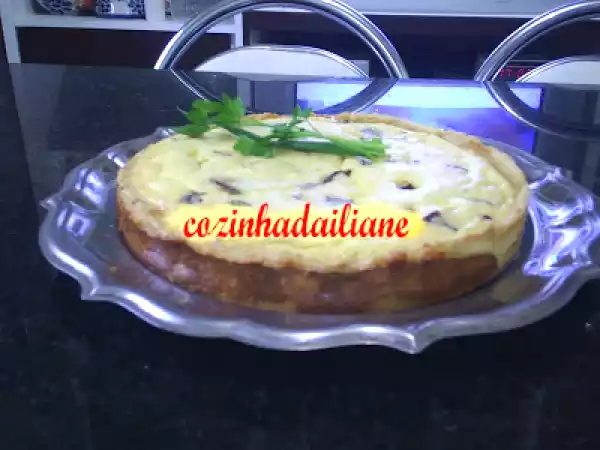 Receita Quiche de queijo e salame tipo italiano