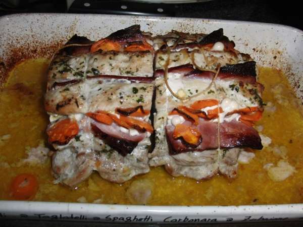 Receita Lombo de porco recheado