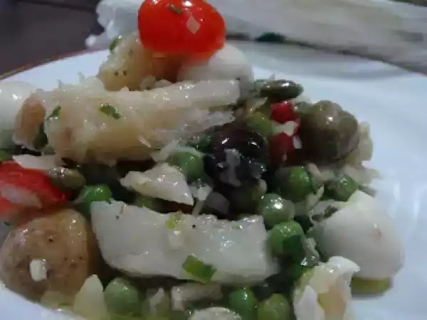 Receita Minha salada de bacalhau