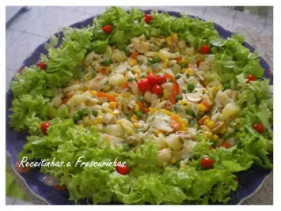 Receita Salada de bacalhau