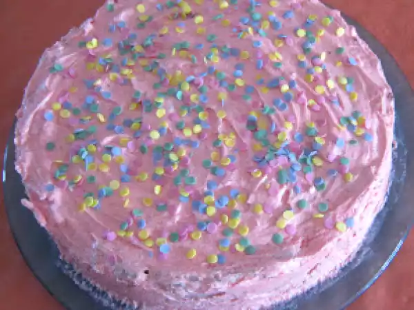 Receita Bolo de limão glacé com cobertura creme