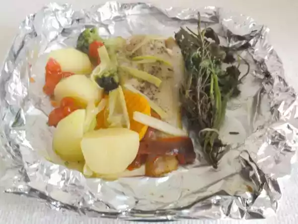 Receita Filé de linguado no papelote