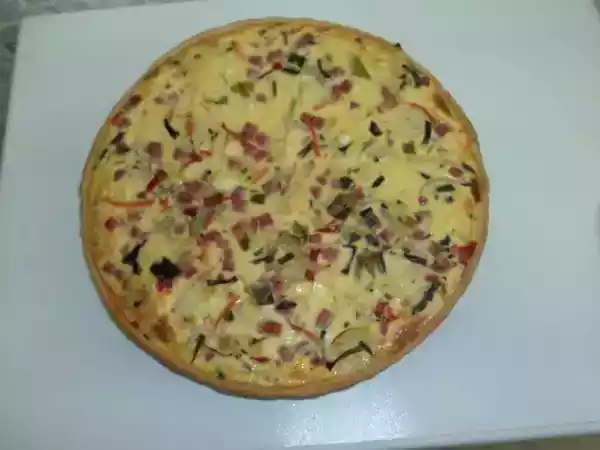 Receita Quiche de fiambre e queijo