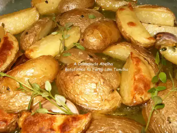 Receita Batatinhas no forno com tomilho