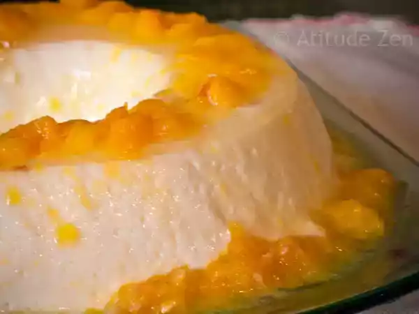 Receita Mousse de iogurte e pêssego