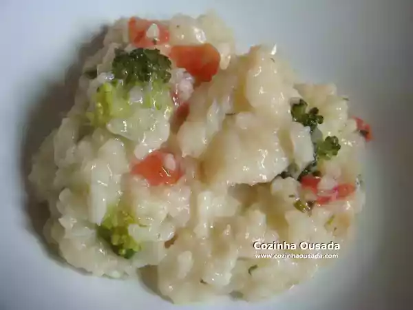 Receita Risotto de bacalhau