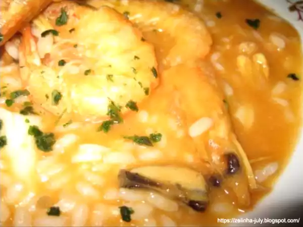 Receita Arroz de marisco tradicional