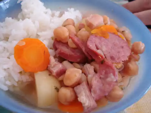 Receita Cozido com grão de bico