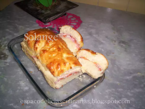 Receita Pão de massa mole recheado