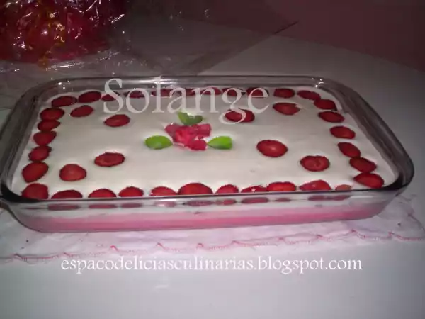 Receita Gelado de morango