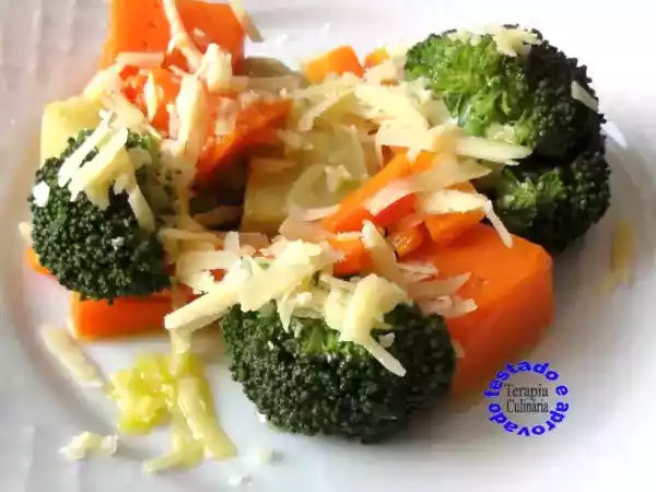 Receita Legumes cozidos no vapor