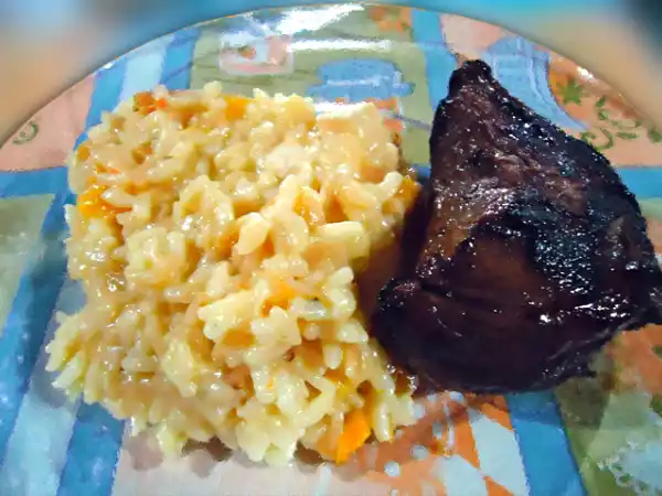 Receita Risotto de brie com damasco