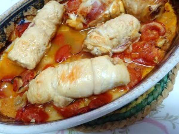 Receita Rolinhos de frango