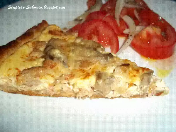 Receita Quiche de cogumelos e atum
