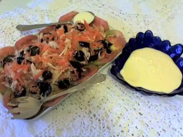 Receita Salada de frango com uvas