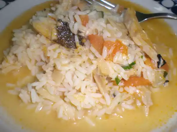 Receita arroz de bacalhau