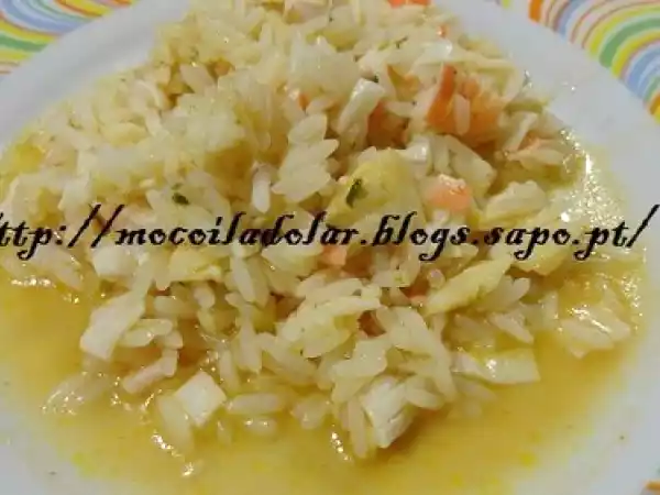 Receita Arroz de pescada delicia