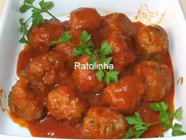 Receita Almôndegas