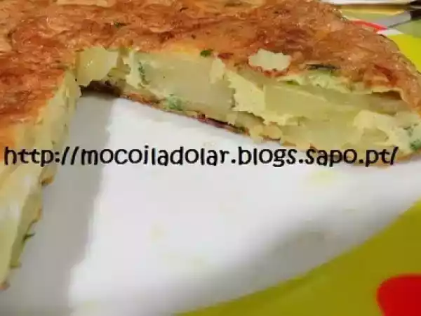 Receita Tortilha de batata e salsa