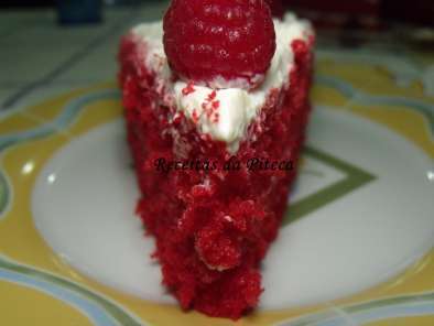 Receita Bolo vermelho aveludado (red velvet cake)