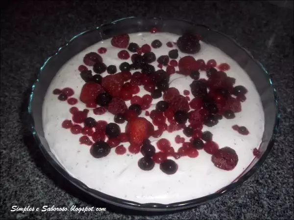Receita Mousse de frutos silvestres