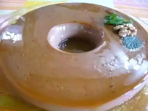 Receita Receita de pudim de natal com nozes