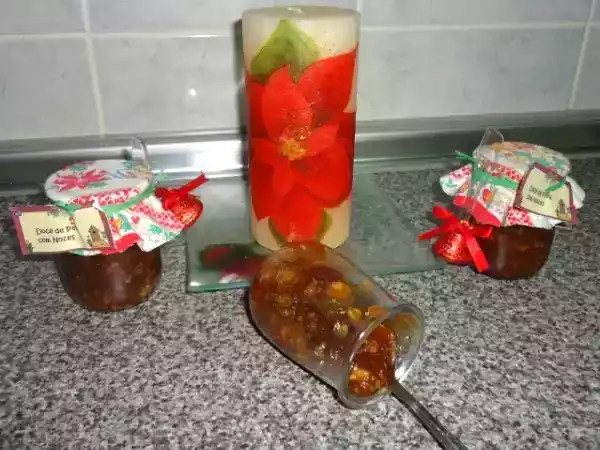 Receita Doce de pera com nozes